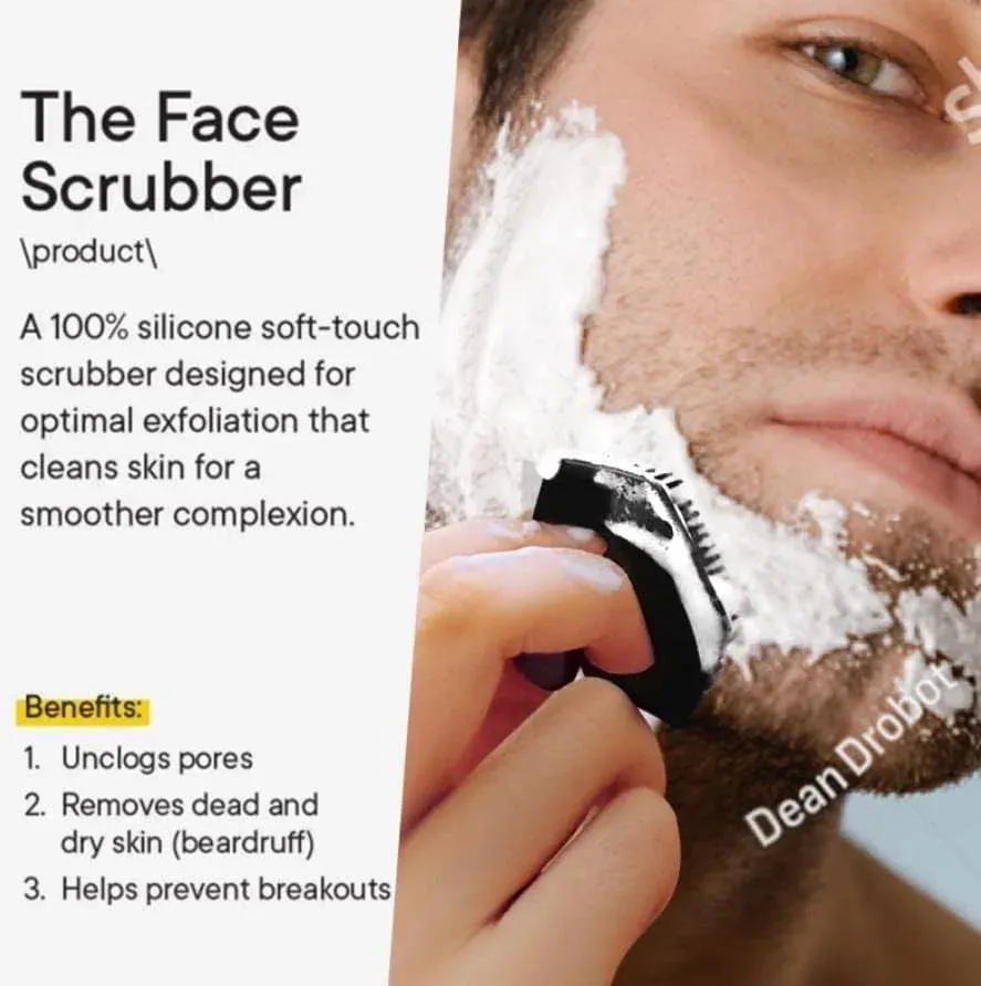 Brosse nettoyante visage en silicone, mini brosse exfoliante pour le visage, nettoyage en profondeur et massage, pour hommes 4