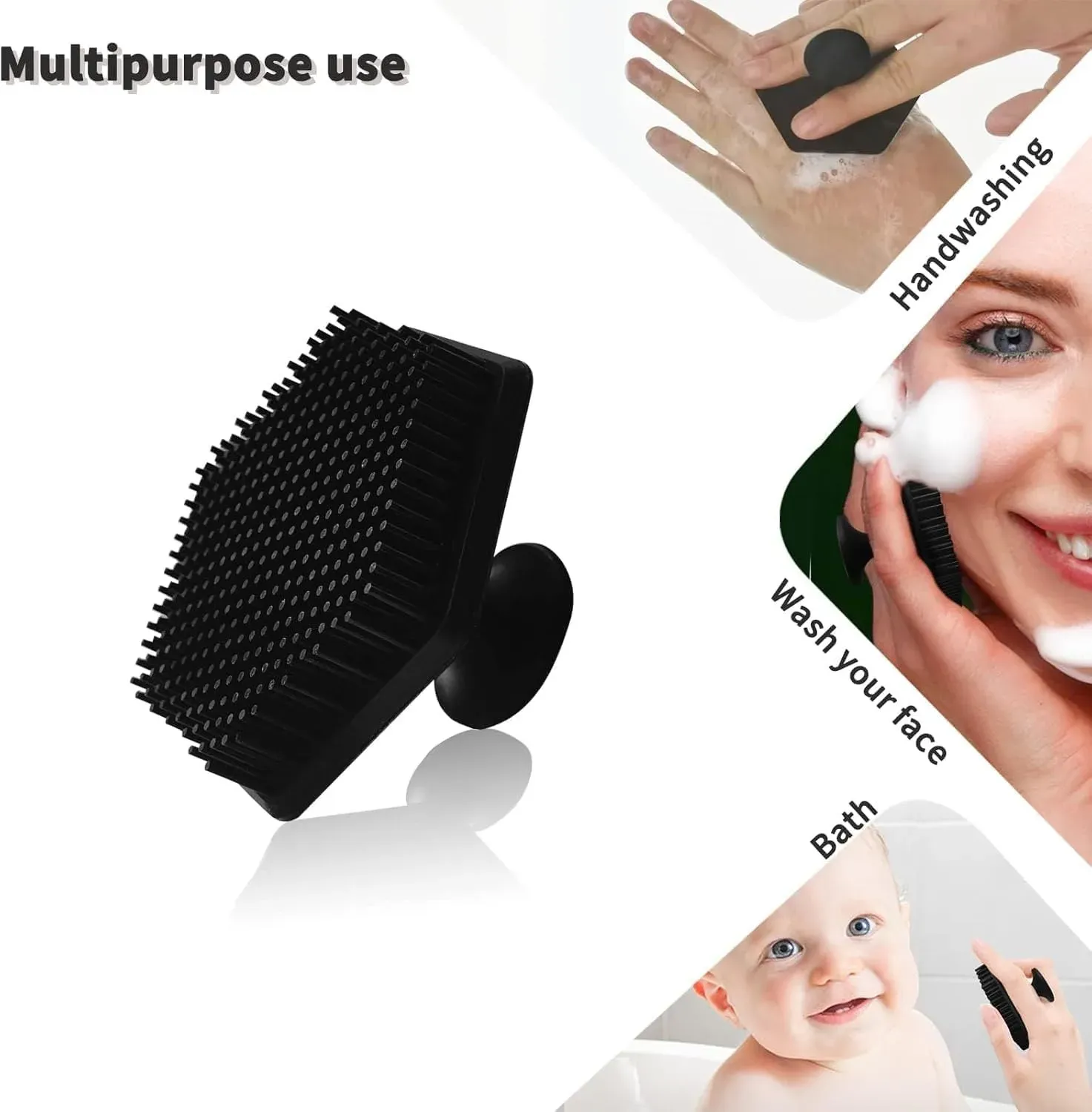 Brosse nettoyante visage en silicone, mini brosse exfoliante pour le visage, nettoyage en profondeur et massage, pour hommes 6
