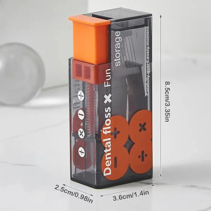 Distributeur portable de fil dentaire à éjection automatique, lot de 10 pièces 5