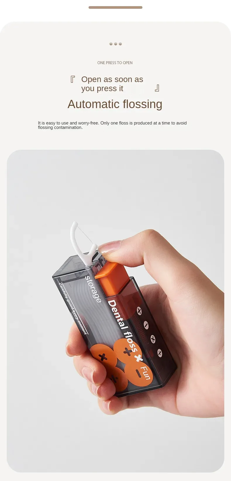 Distributeur de fil dentaire, présentation du produit