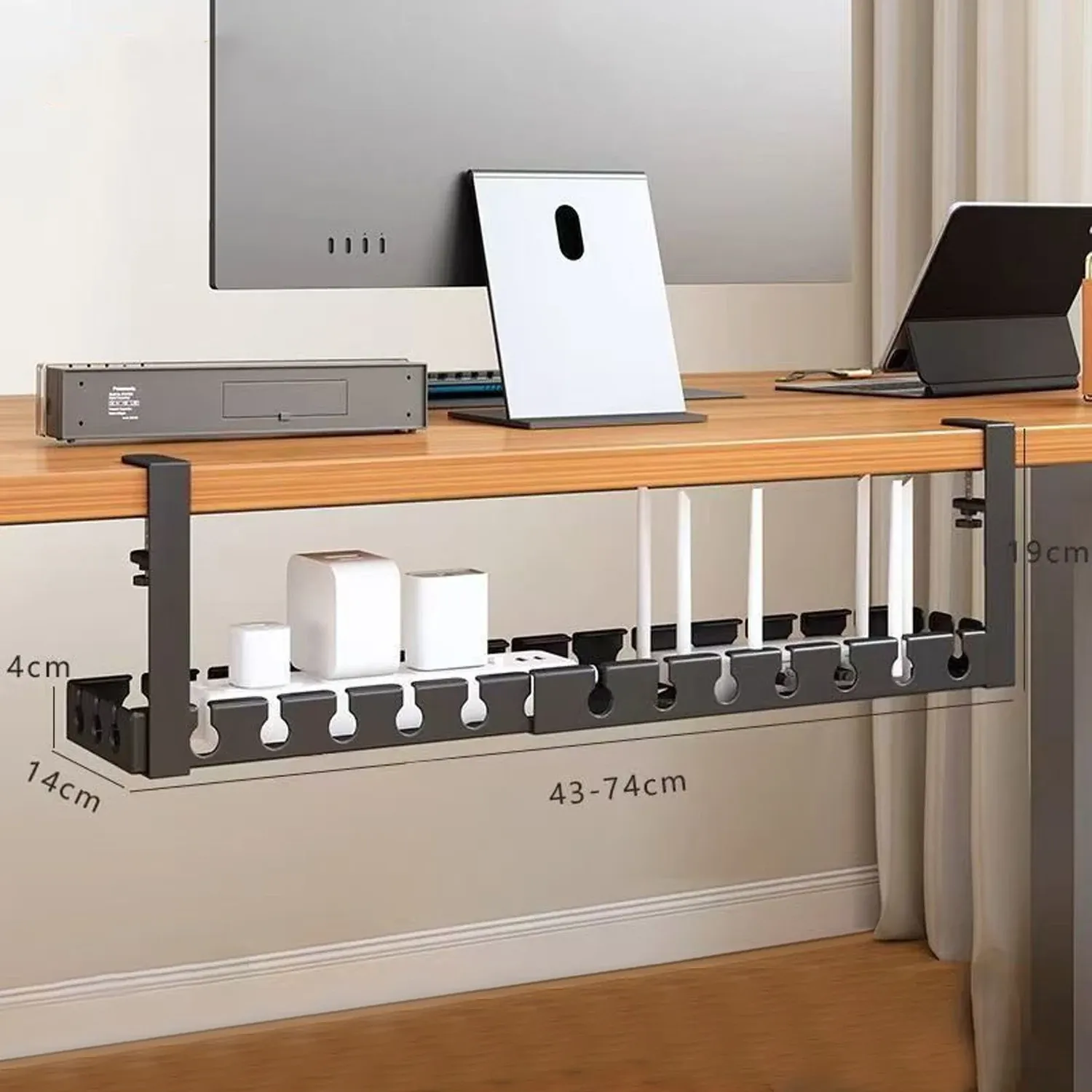 Plateau de gestion de fil, finition soignée