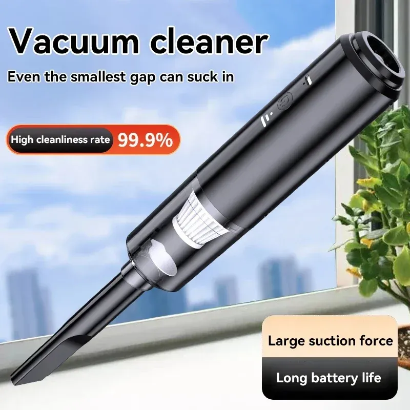 Aspirateur sans fil en situation de nettoyage domestique