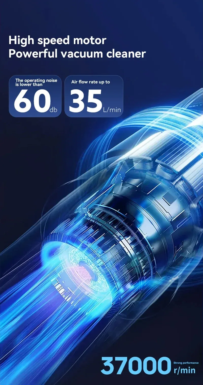 Aspirateur portable, finition et matériaux
