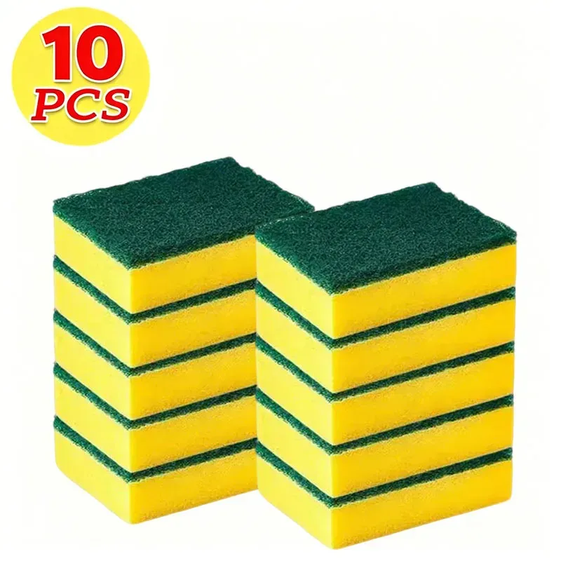 Éponge magique double face très absorbante, réutilisable, pour nettoyer les casseroles, anti-rouille, brosse de nettoyage, outil de nettoyage de la graisse de cuisine 8