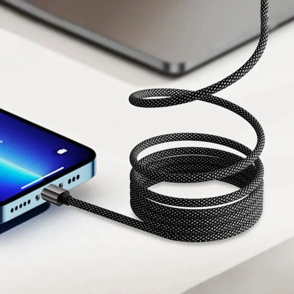 Câble de charge rapide magnétique 100 W USB-C vers USB-C, compatible iPhone 15, 16, 17, Samsung, Xiaomi et MacBook 4