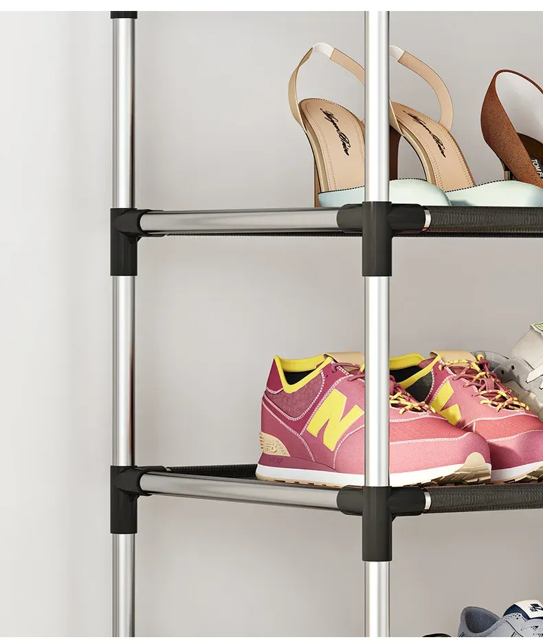 Détail du porte-chaussures à deux niveaux