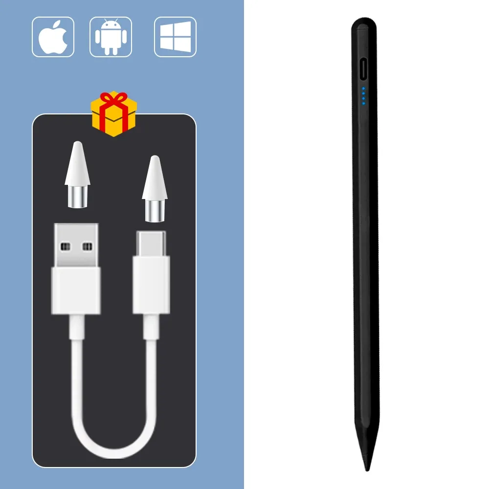 Stylet universel pour tablettes Android, iOS et Windows à fixation magnétique, compatible Huawei, Xiaomi et Samsung 9