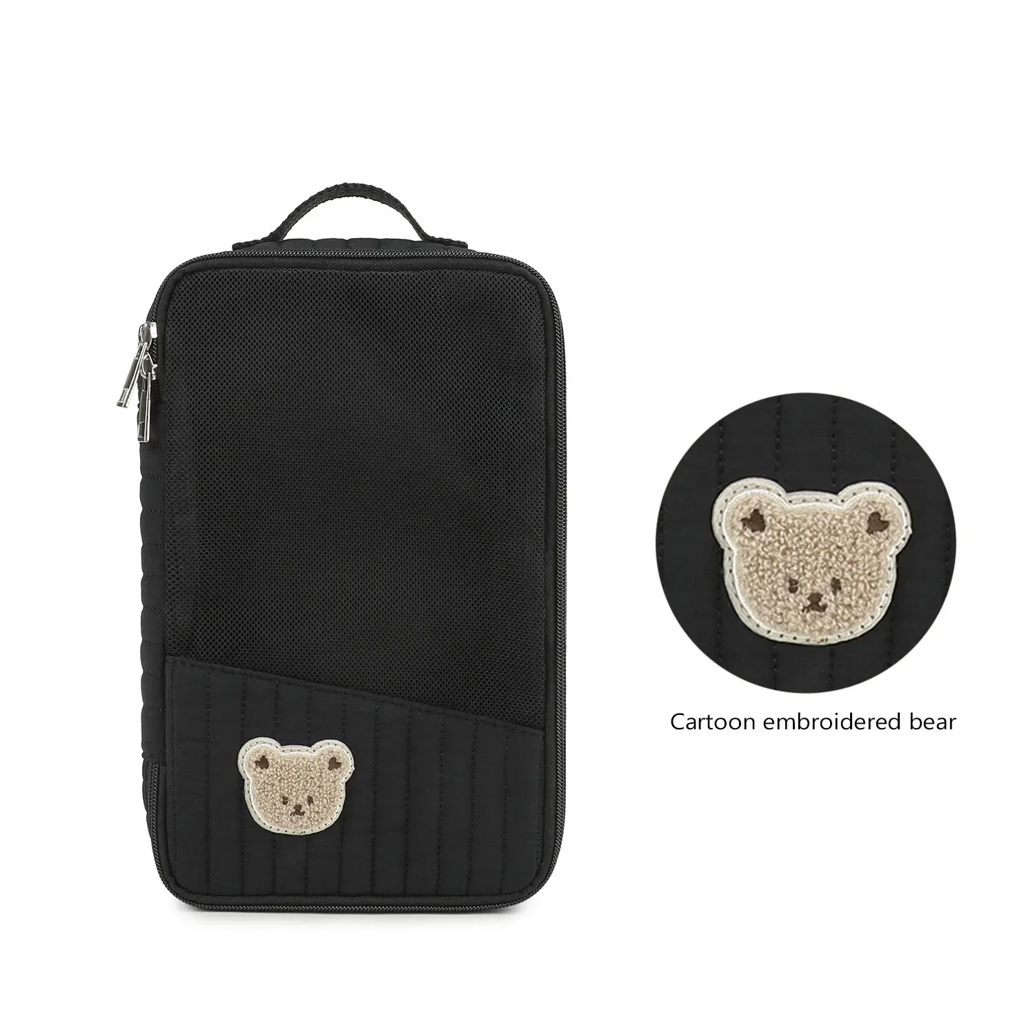 Sac à langer portable utilisé lors d'un déplacement