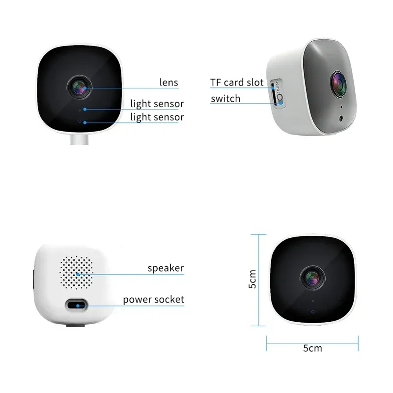 Caméra de sécurité, design compact