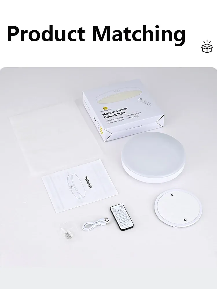 Plafonnier LED rechargeable, finitions