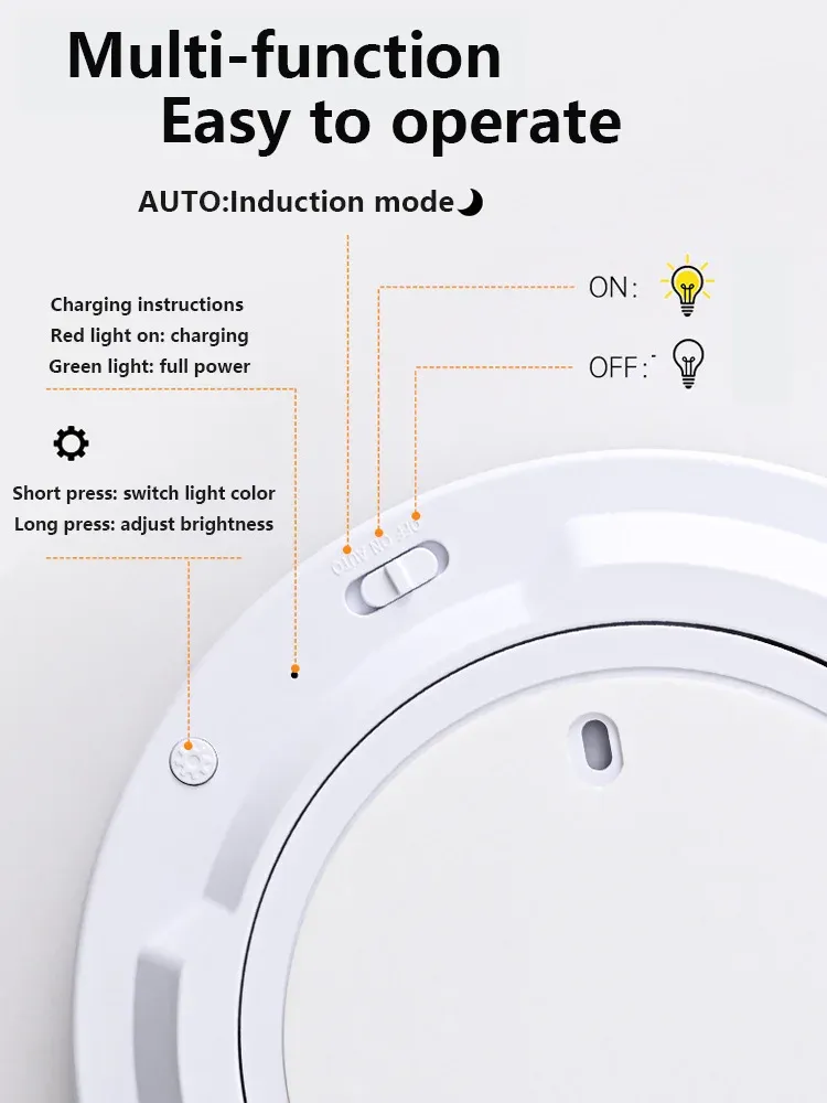 Plafonnier LED rechargeable, installation