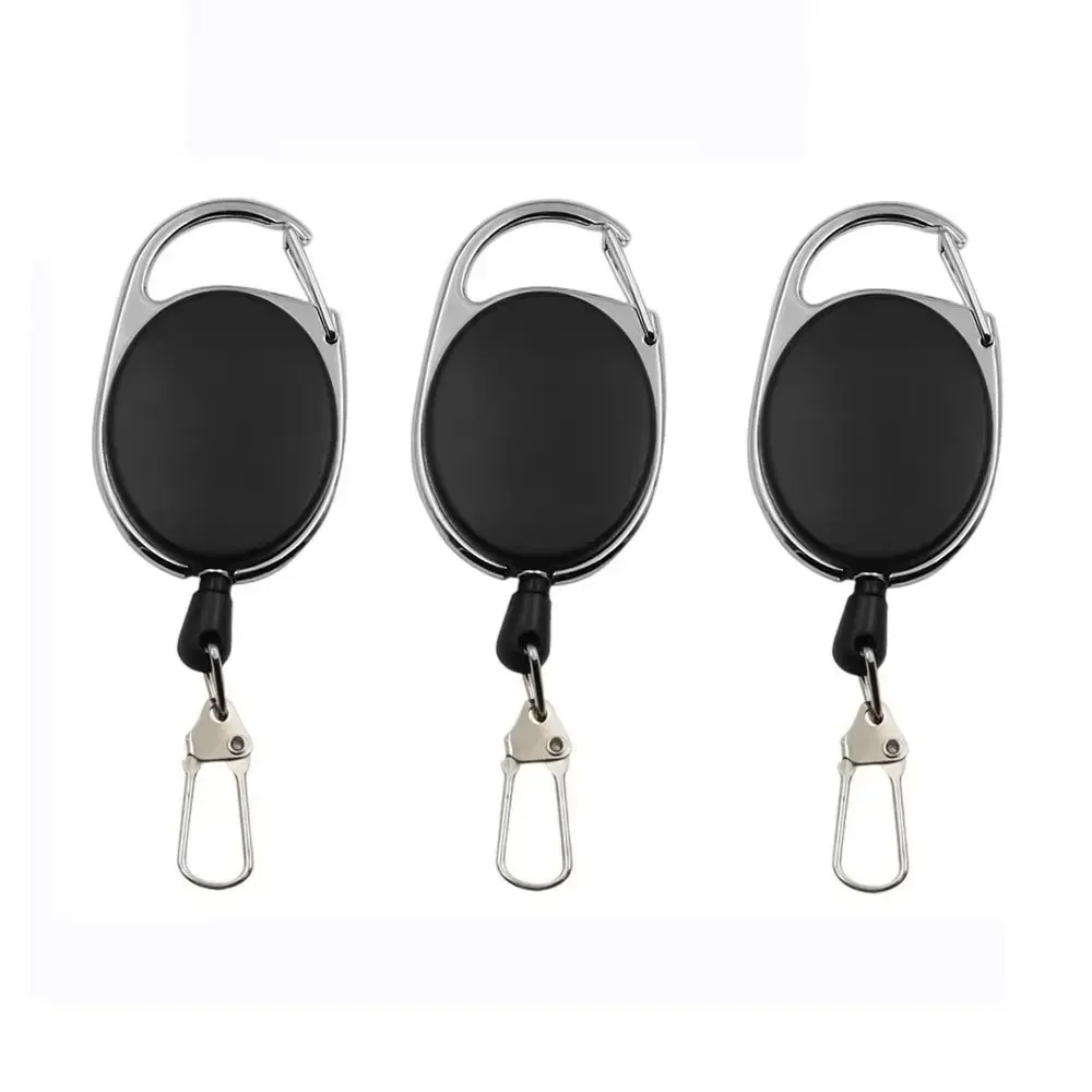 Lot de 3 à 24 porte-badges rétractables avec enrouleur, porte-cartes à clip pour sac à dos et mousqueton 9