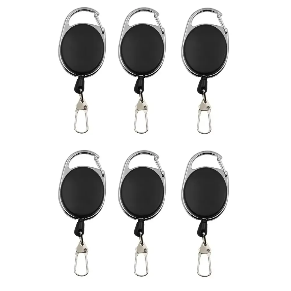 Lot de 3 à 24 porte-badges rétractables avec enrouleur, porte-cartes à clip pour sac à dos et mousqueton 10