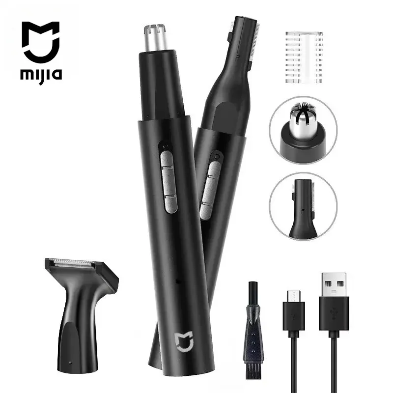 Tondeuse électrique Mijia 3 en 1 pour homme : nez, oreilles, barbe, pattes et sourcils – Indolore, rechargeable 1