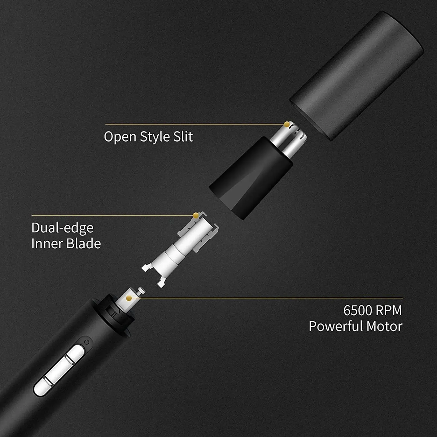 Tondeuse Mijia 3 en 1 pour hommes, vue de détail