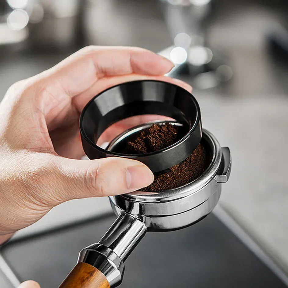Gros plan sur la répartition de la mouture de café