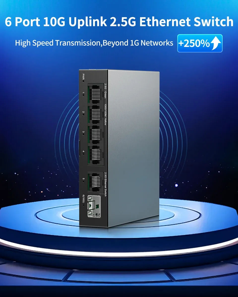 Commutateur Ethernet 2,5 GbE vue principale