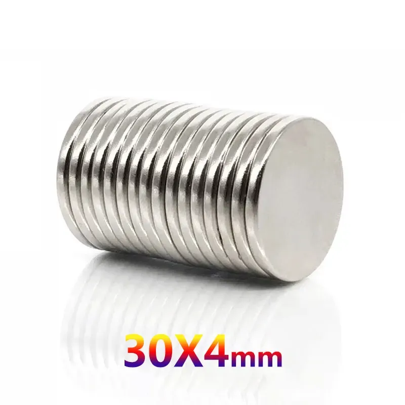 2, 5, 10 ou 20 aimants ronds 30 x 4 mm, forts et puissants, pour réfrigérateur, bricolage, construction, science, artisanat et éducation 3