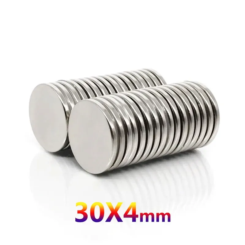 2, 5, 10 ou 20 aimants ronds 30 x 4 mm, forts et puissants, pour réfrigérateur, bricolage, construction, science, artisanat et éducation 2