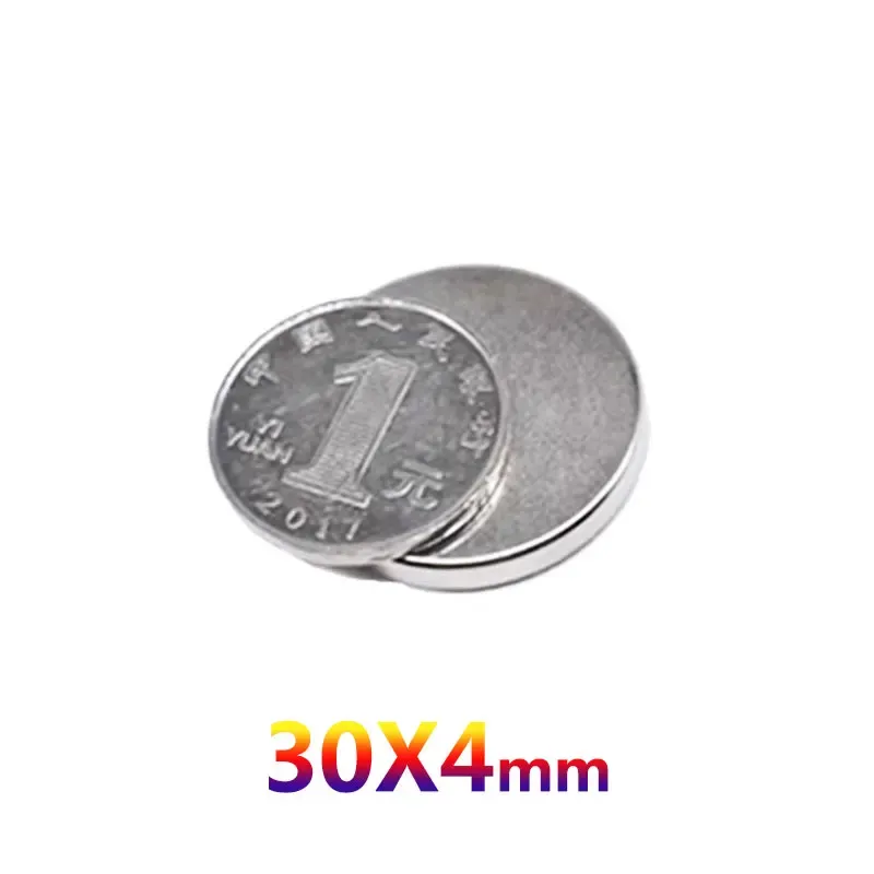 2, 5, 10 ou 20 aimants ronds 30 x 4 mm, forts et puissants, pour réfrigérateur, bricolage, construction, science, artisanat et éducation 4
