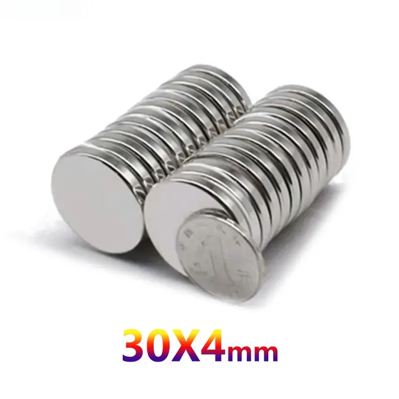 2, 5, 10 ou 20 aimants ronds 30 x 4 mm, forts et puissants, pour réfrigérateur, bricolage, construction, science, artisanat et éducation 5