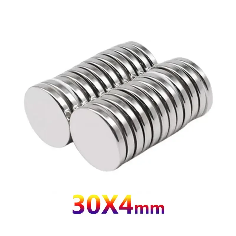 2, 5, 10 ou 20 aimants ronds 30 x 4 mm, forts et puissants, pour réfrigérateur, bricolage, construction, science, artisanat et éducation 6