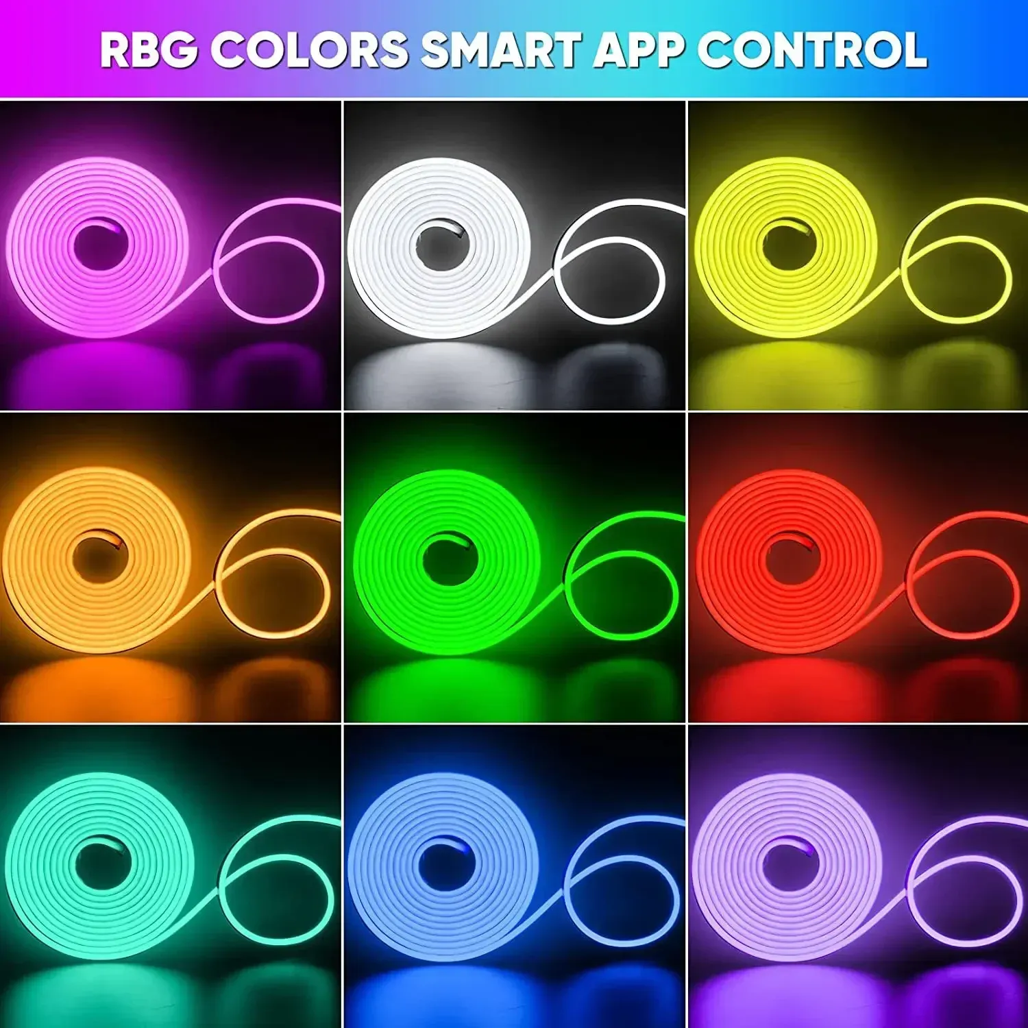 Ruban néon RGB flexible en ambiance intérieure
