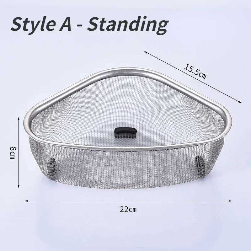 Panier de vidange triangulaire pour évier de cuisine