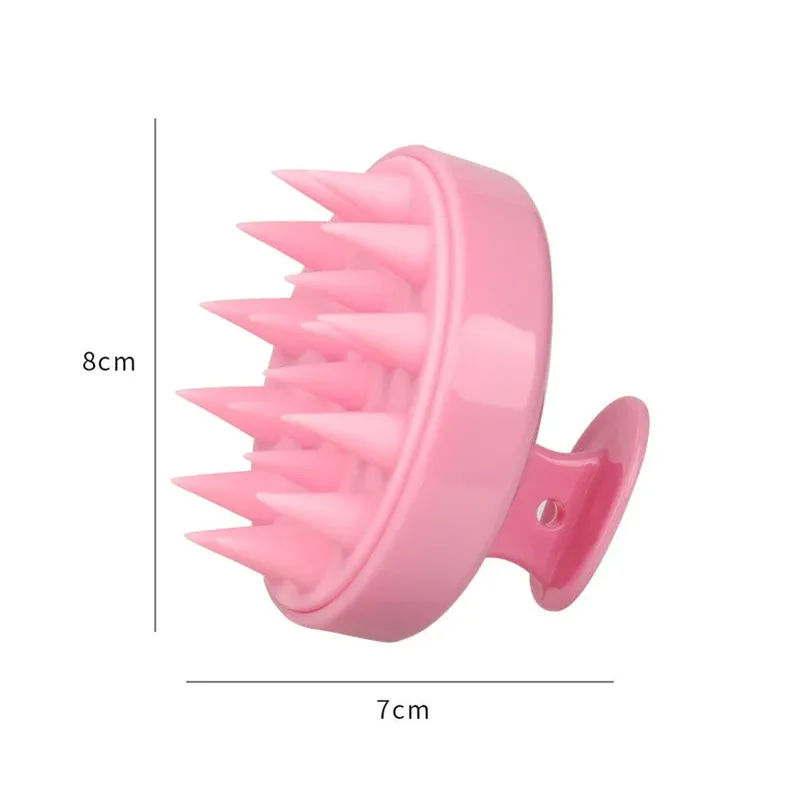 Brosse en silicone pour massage du cuir chevelu, peigne pour racines, anti-démangeaisons, nettoyage du cuir chevelu, brosse de bain pour le corps 5
