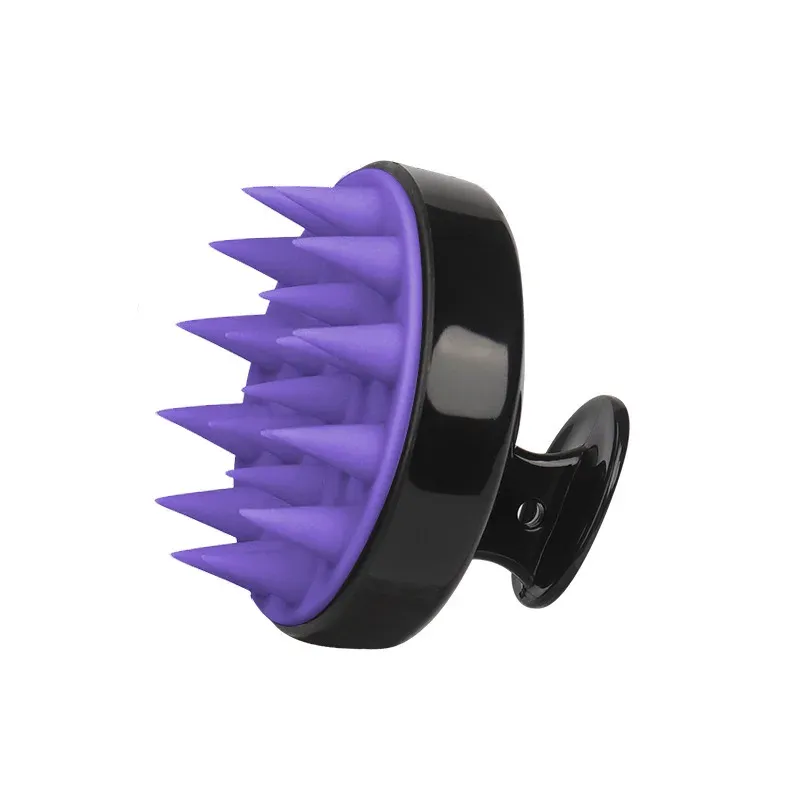 Brosse en silicone pour massage du cuir chevelu, peigne pour racines, anti-démangeaisons, nettoyage du cuir chevelu, brosse de bain pour le corps 9