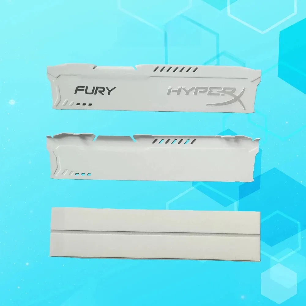 TISHRIC Dissipateur thermique en alliage d'aluminium pour barrettes mémoire de bureau DDR2, DDR3, DDR4 et DDR5, avec coussin thermique 9