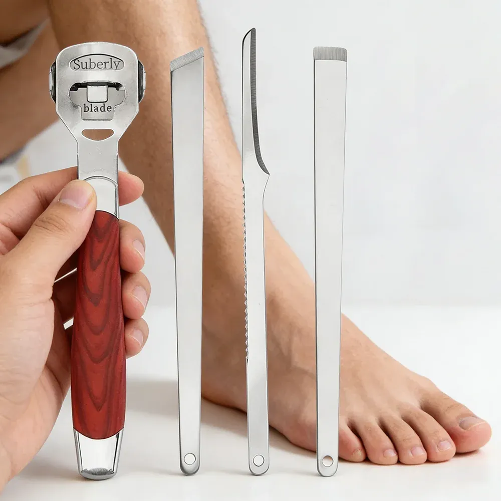 Râpe à pieds en acier inoxydable multifonction pour l'élimination des callosités et des peaux mortes, usage domestique 8