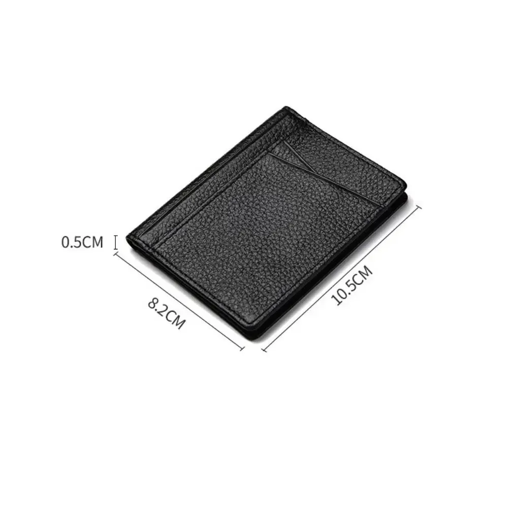 Porte-cartes en cuir PU au design épuré
