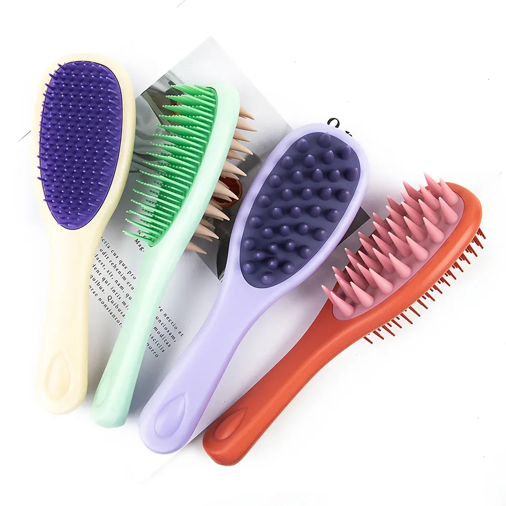 Brosse à cheveux de massage, finition soignée