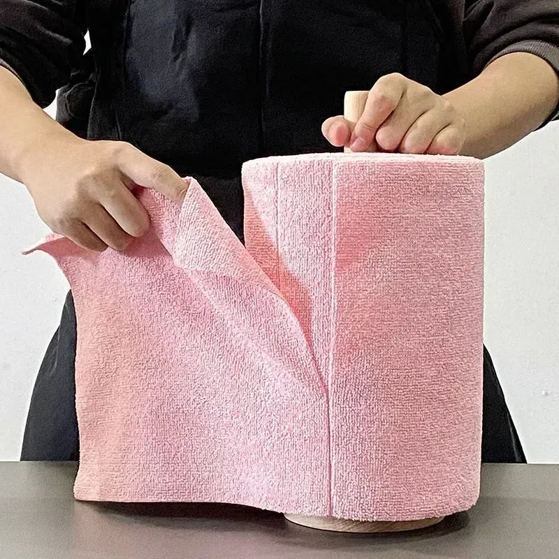 Lingette de nettoyage réutilisable en microfibre – Rouleau de 20 feuilles, alternative aux essuie-tout - Image 1
