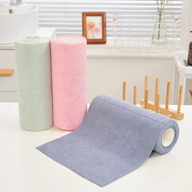 Lingette de nettoyage réutilisable en microfibre – Rouleau de 20 feuilles, alternative aux essuie-tout 3