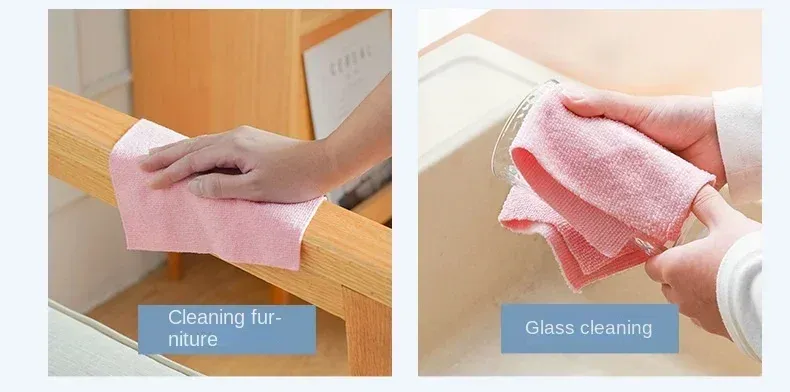 Lingette de nettoyage réutilisable en microfibre, texture