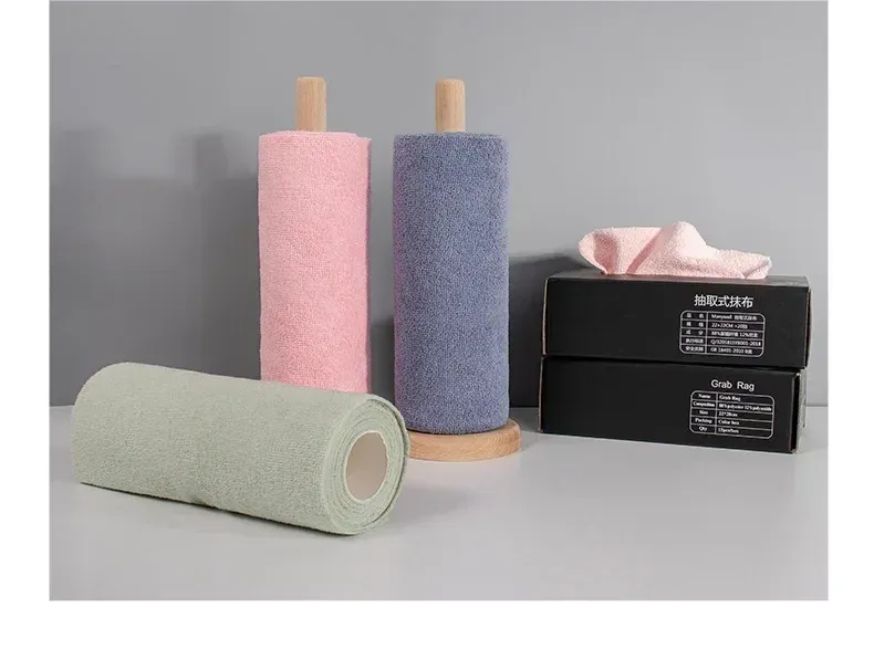 Lingette de nettoyage réutilisable en microfibre, finition