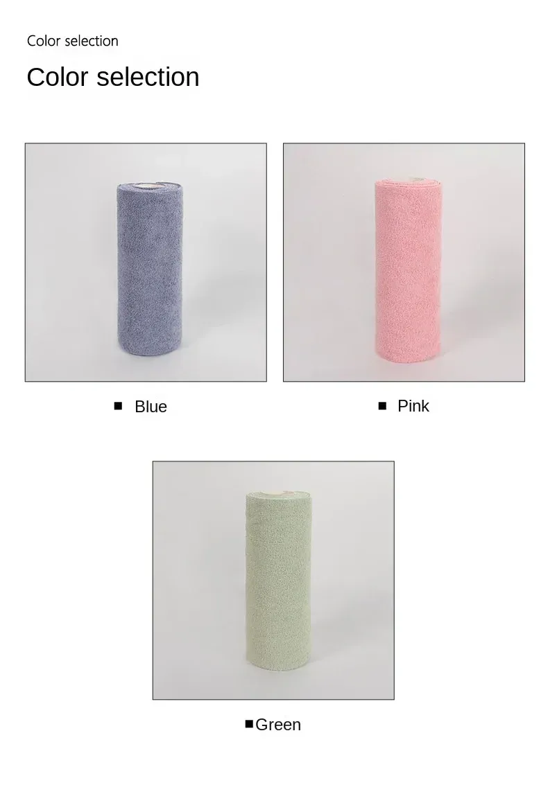 Lingette de nettoyage réutilisable en microfibre en utilisation