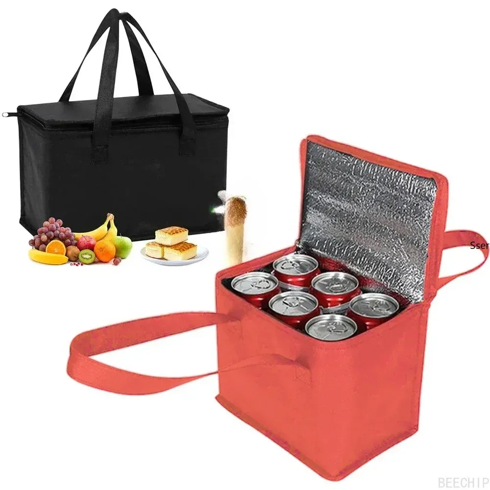 Sac isotherme portable et pliable pour pique-nique et transport de boissons