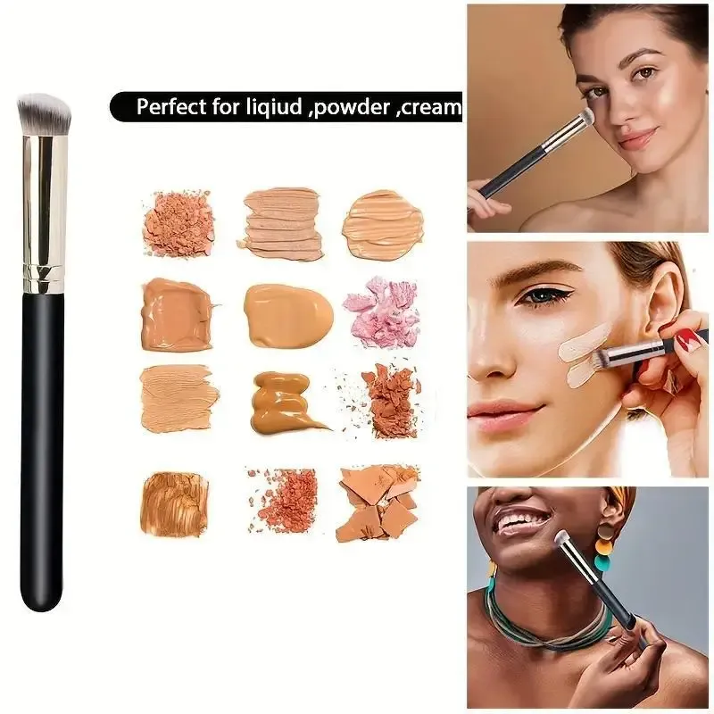 Pinceau anti-cernes 270, pinceau de maquillage intense pour le visage et les yeux, pour un fond de teint impeccable, pinceau Kabuki pour blush et contouring du nez, de qualité supérieure 4