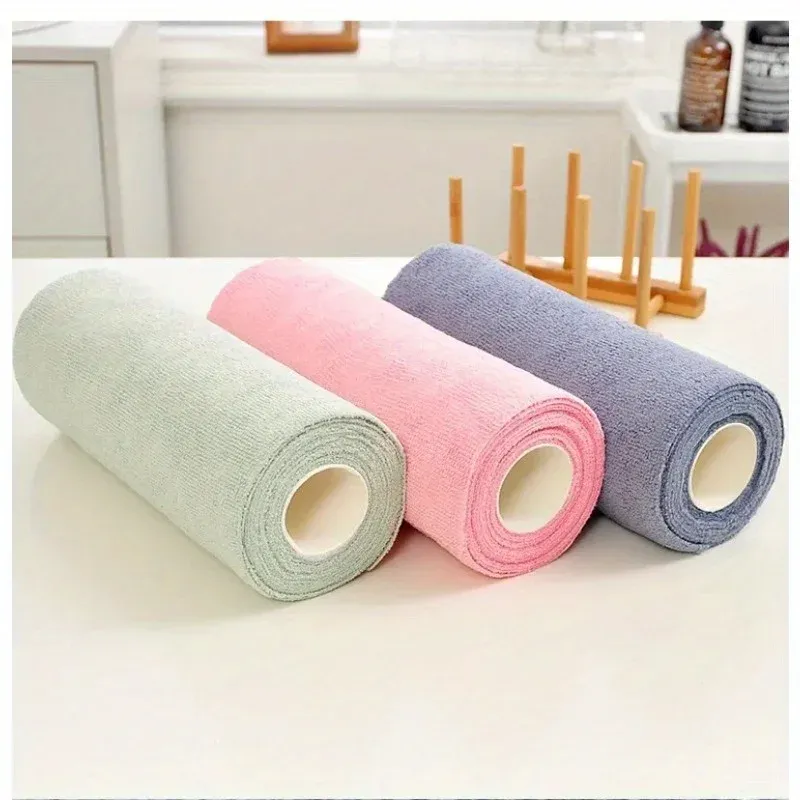 Chiffon en microfibre en situation d'utilisation