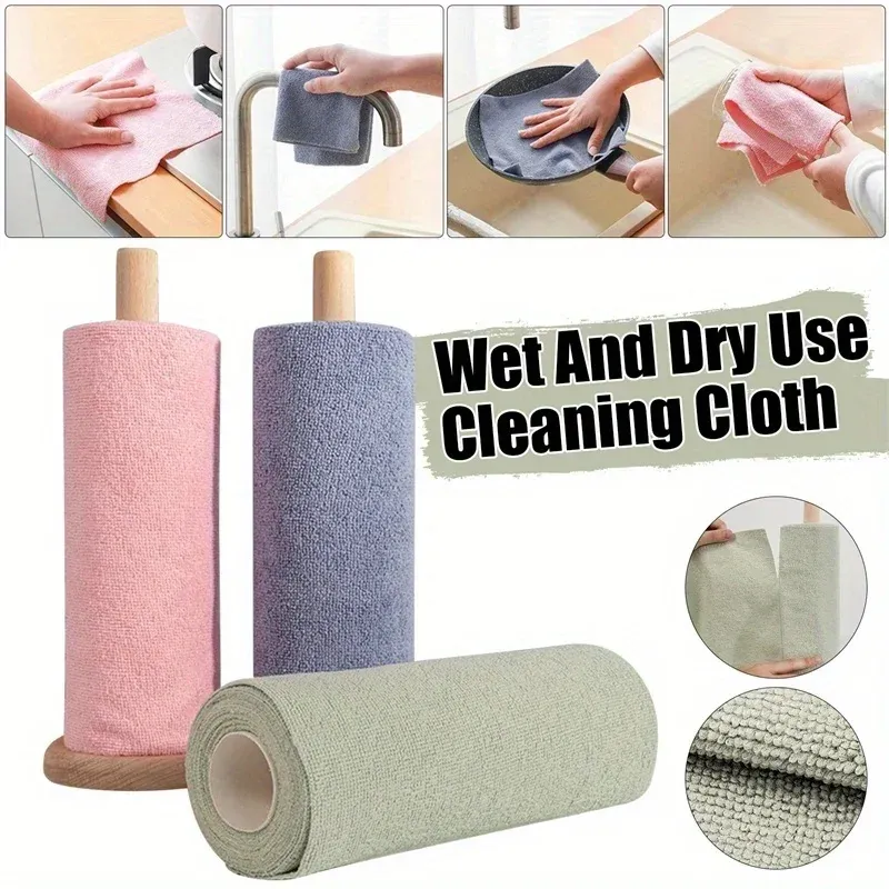Chiffons en microfibre réutilisables, vue d'ensemble