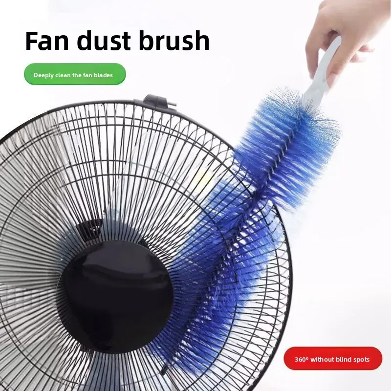 Brosse de nettoyage pour ventilateur de plafond à long manche et poils doux, pour grilles d'aération et meubles 4