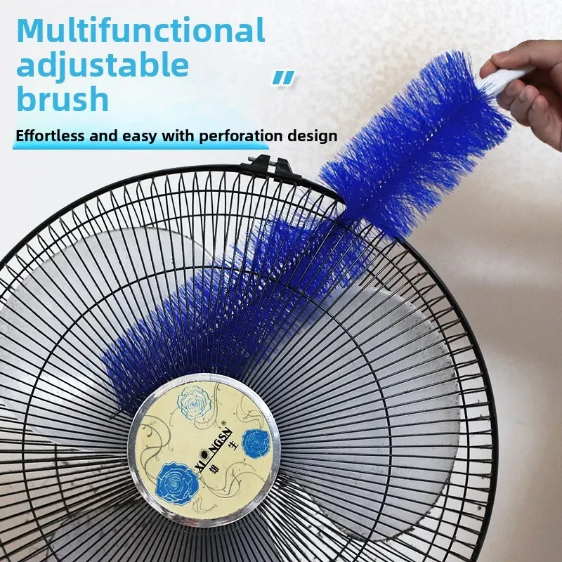 Brosse de nettoyage pour ventilateur de plafond à long manche et poils doux, pour grilles d'aération et meubles 5
