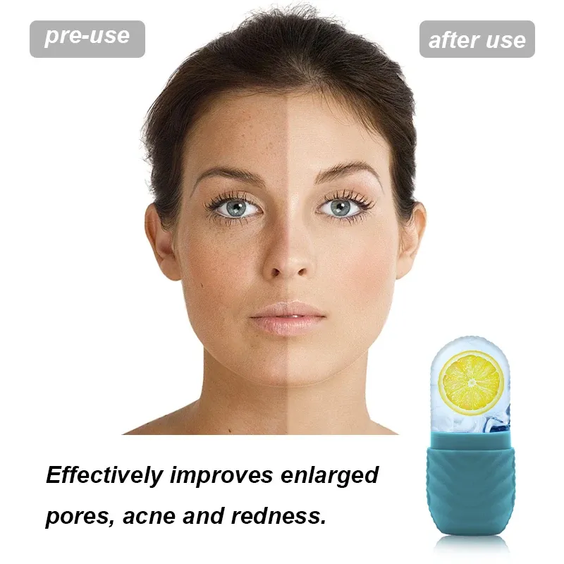 Applicateur de beauté pour le visage, outil de soin de la peau, massage au rouleau de glace, moule à glace en silicone pour le visage 3