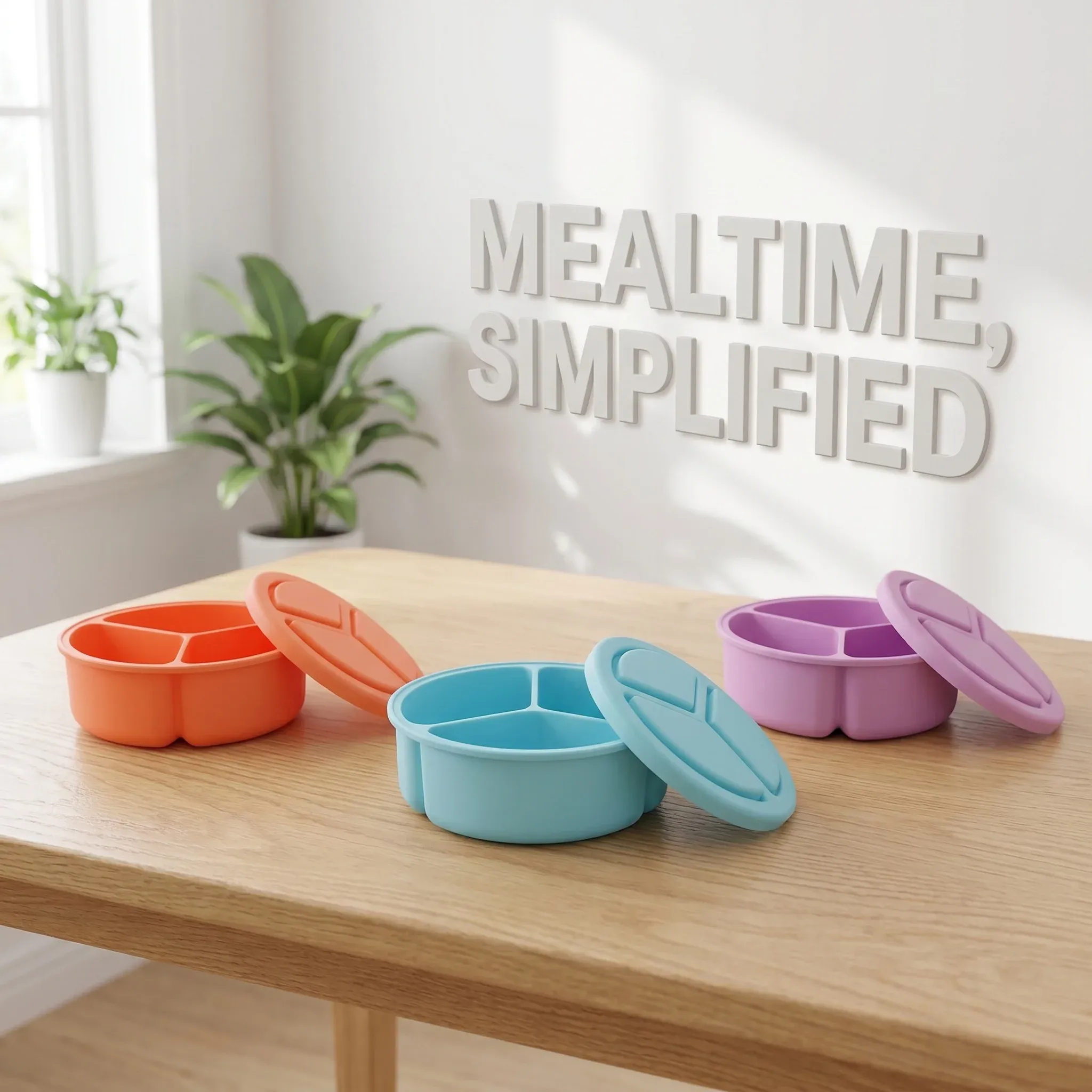 Boîtes à collation réutilisables en silicone avec couvercles, boîte à collation double compartiment pour sauces, condiments et snacks, mini boîte alimentaire portable