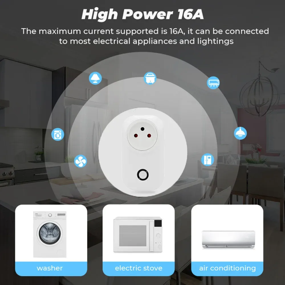 Prise intelligente Tuya en situation d'utilisation