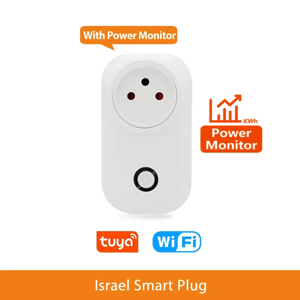Prise intelligente Wi-Fi Tuya 16 A, prise israélienne avec suivi de consommation, compatible Smart Life, Alexa et Google Assistant 7