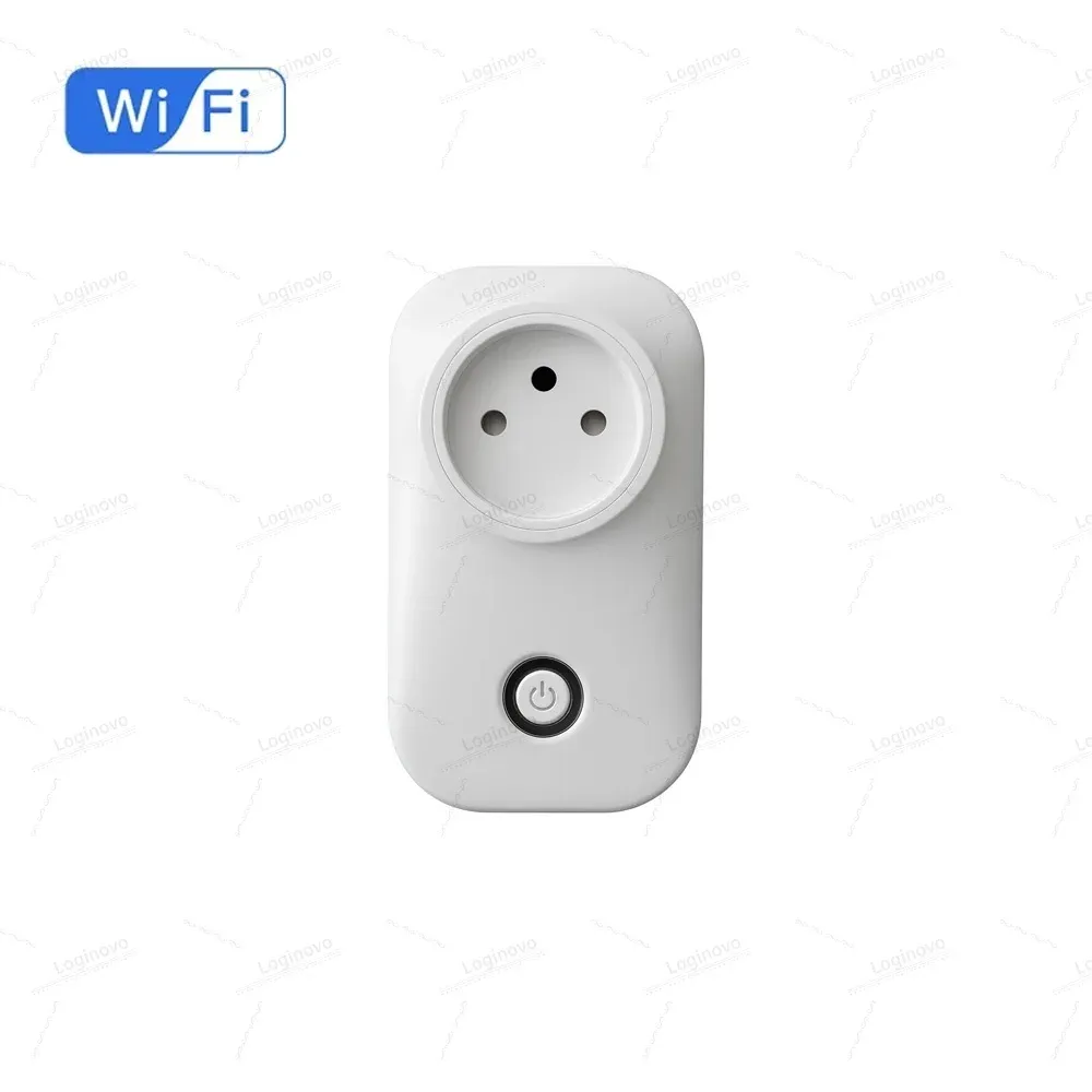 Prise intelligente Wi-Fi Tuya 16 A, prise israélienne avec suivi de consommation, compatible Smart Life, Alexa et Google Assistant 8